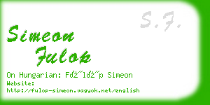 simeon fulop business card